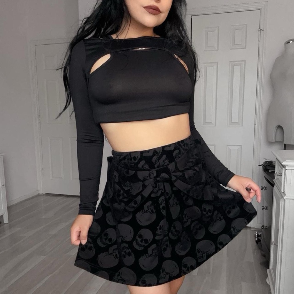 ☠️ Gothic Emo Grunge Mallgoth Mini Skirt